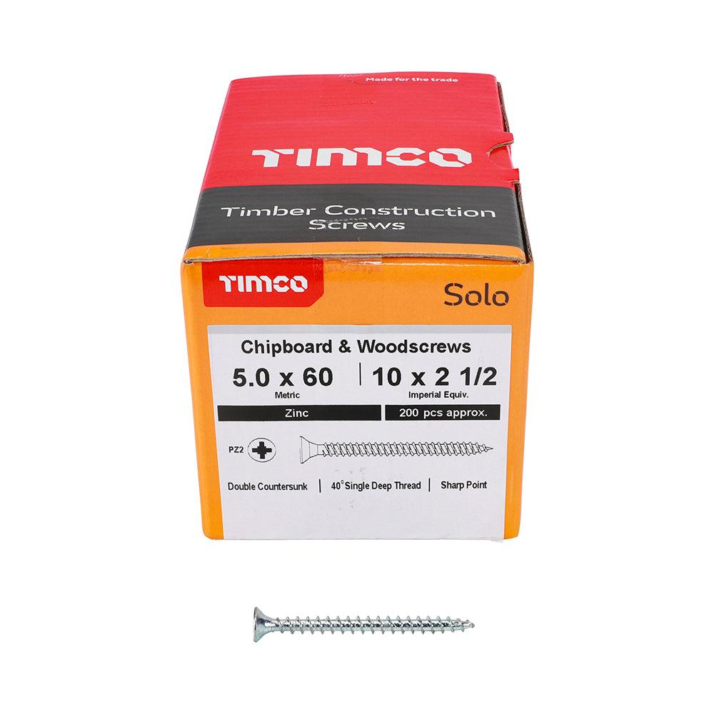 TIMCO Solo Countersunk Silver Woodscrews