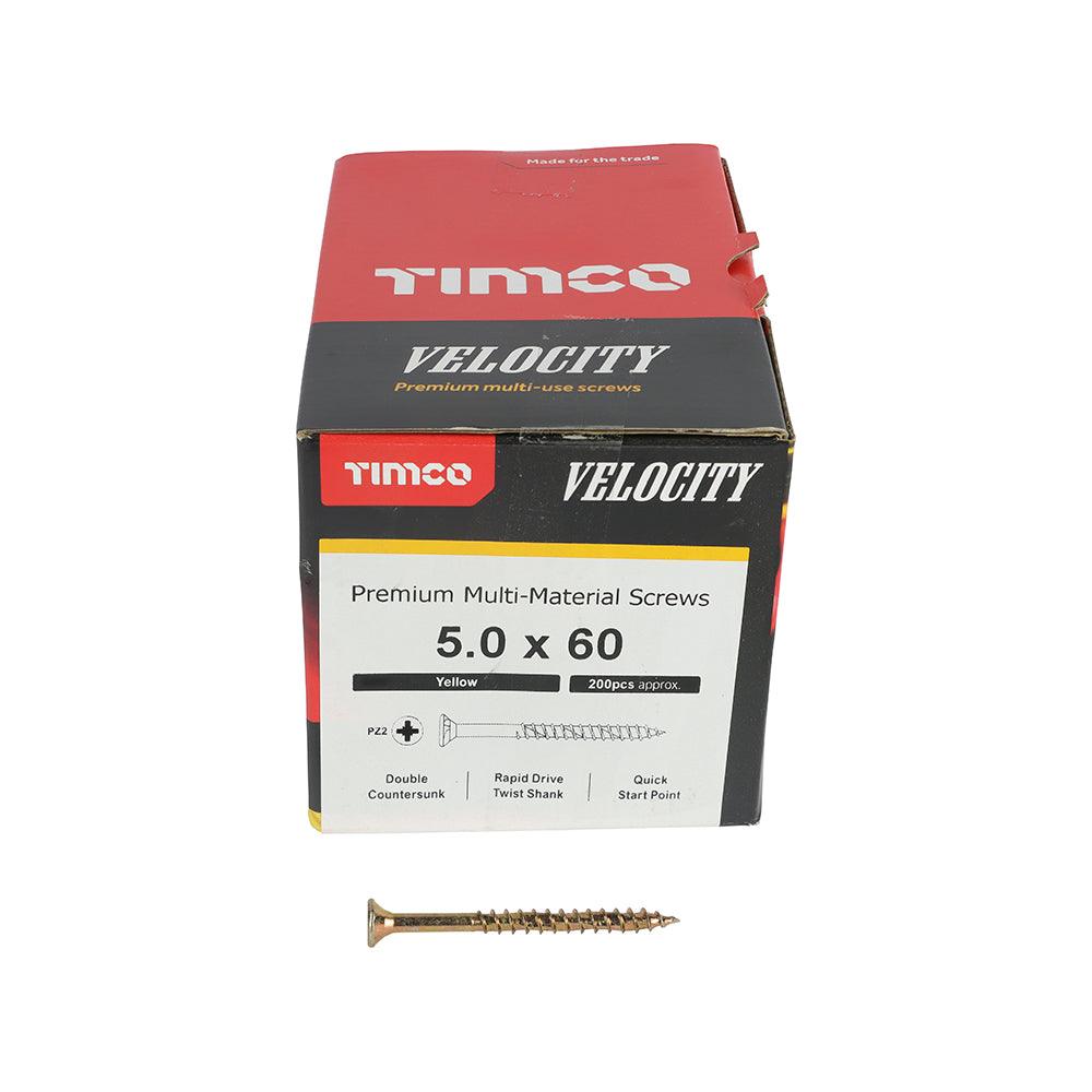 TIMCO Velocity Premium Multi-Use Countersunk Gold Woodscrews