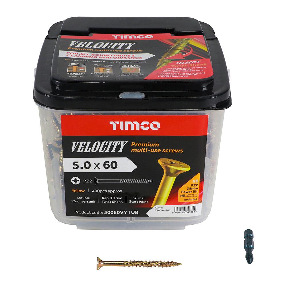 TIMCO Velocity Premium Multi-Use Countersunk Gold Woodscrews