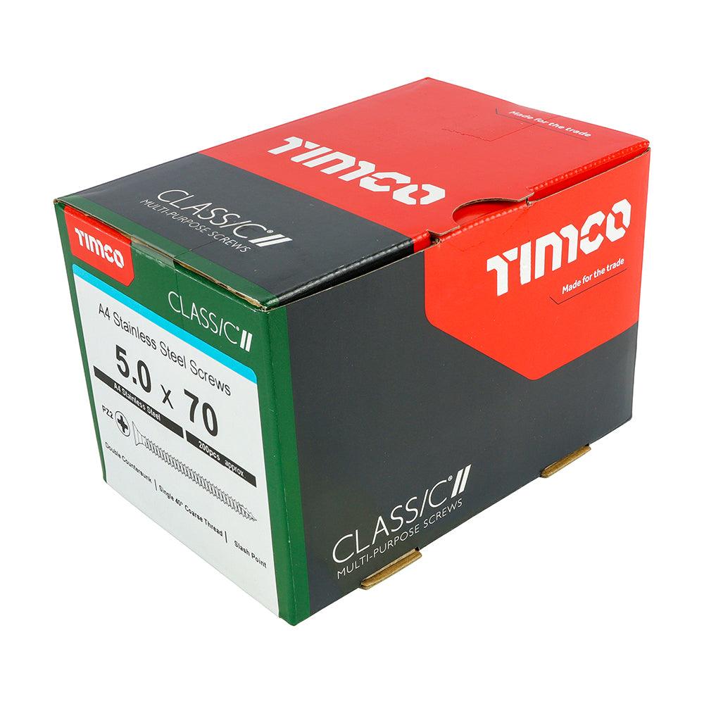 TIMCO Classic Multi-Purpose Countersunk A4 Stainless Steel Woodcrews