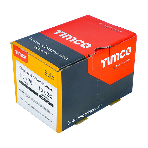 TIMCO Solo Countersunk Silver Woodscrews