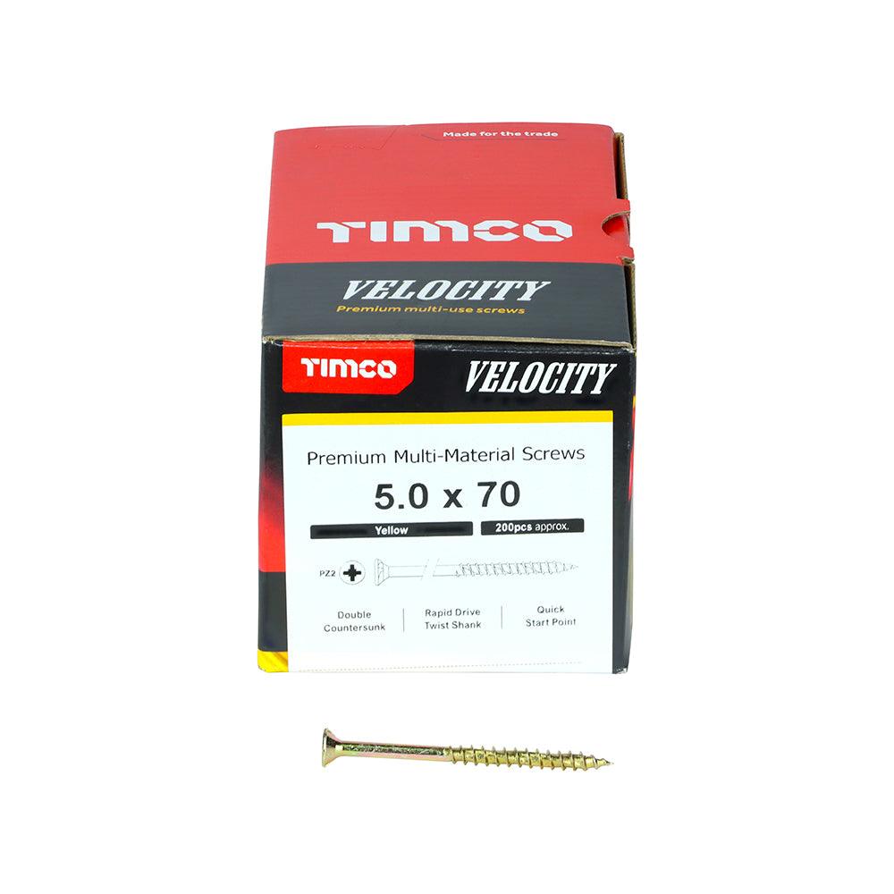 TIMCO Velocity Premium Multi-Use Countersunk Gold Woodscrews