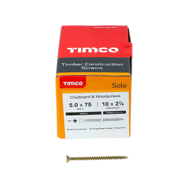 TIMCO Solo Countersunk Gold Woodscrews