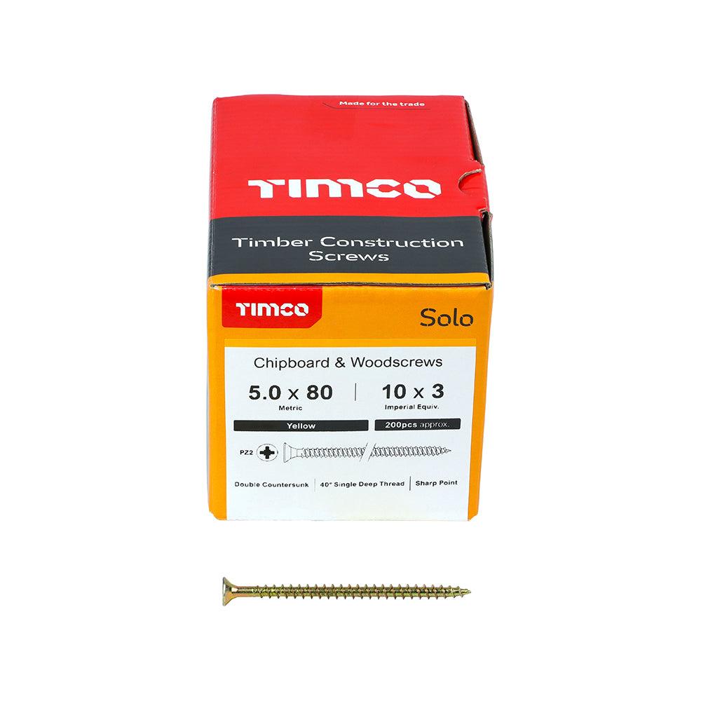 TIMCO Solo Countersunk Gold Woodscrews