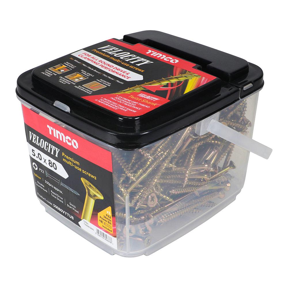 TIMCO Velocity Premium Multi-Use Countersunk Gold Woodscrews