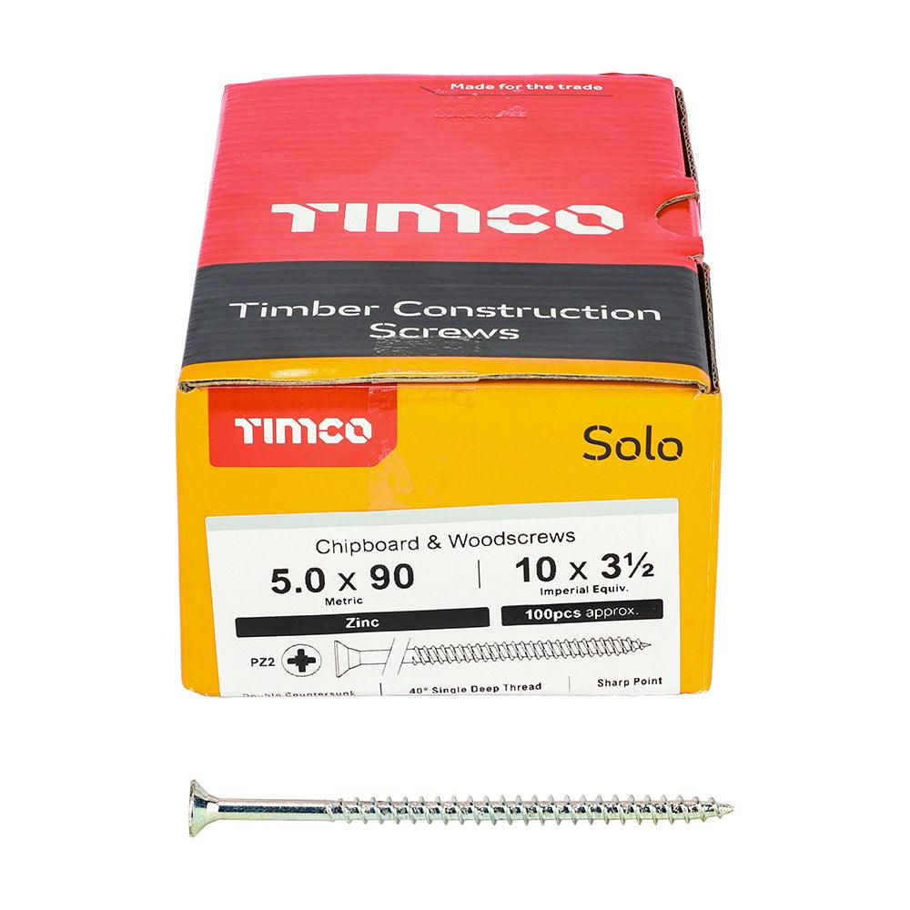 TIMCO Solo Countersunk Silver Woodscrews