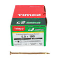 TIMCO C2 Strong-Fix Multi-Purpose Premium Countersunk Gold Woodscrews