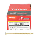 TIMCO C2 Clamp-Fix Multi-Purpose Premium Countersunk Gold Woodscrews