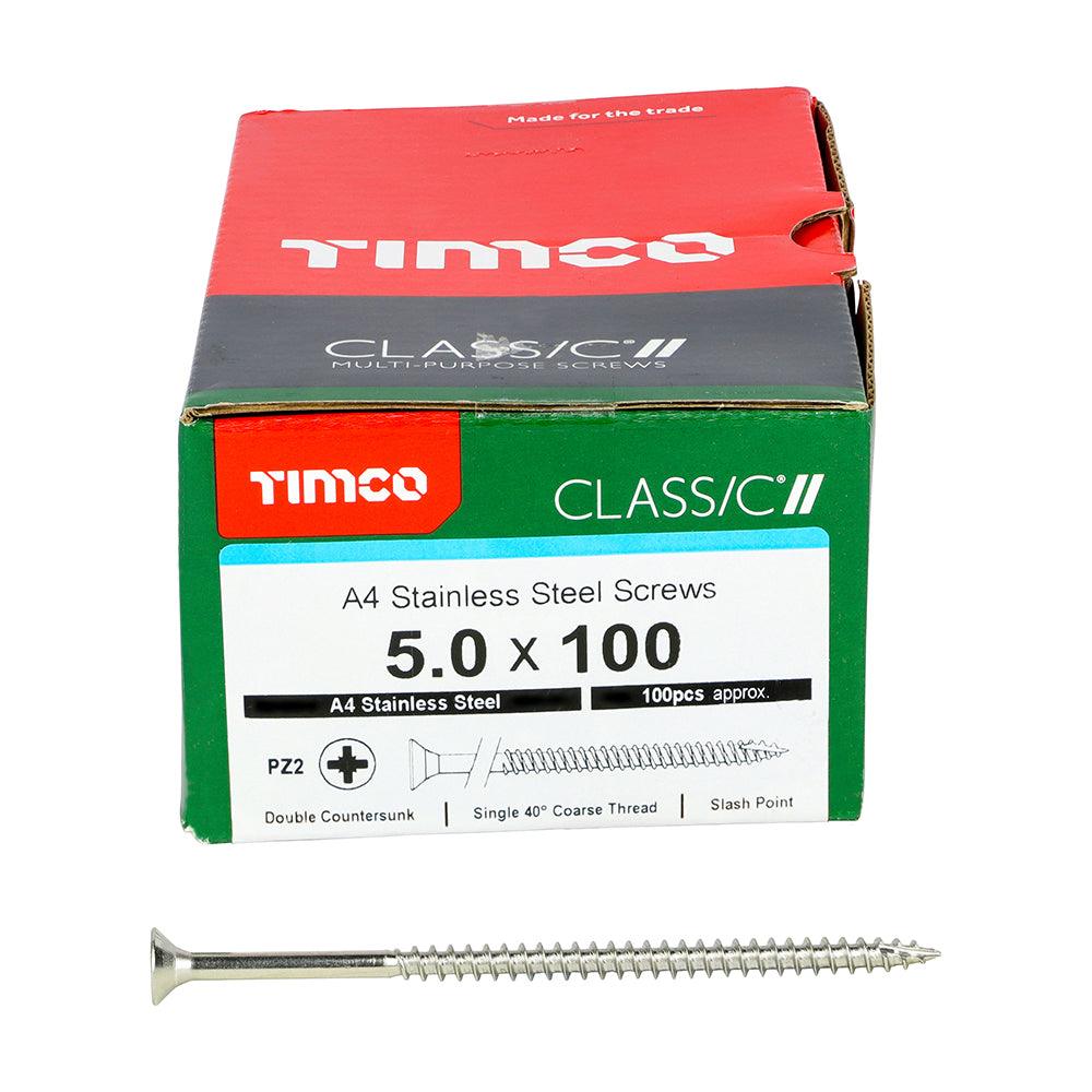 TIMCO Classic Multi-Purpose Countersunk A4 Stainless Steel Woodcrews