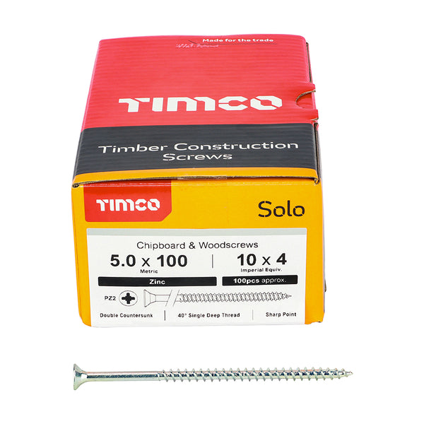 TIMCO Solo Countersunk Silver Woodscrews