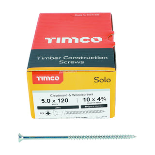 TIMCO Solo Countersunk Silver Woodscrews