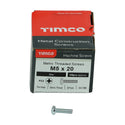 TIMCO Machine Pan Head Silver Screws