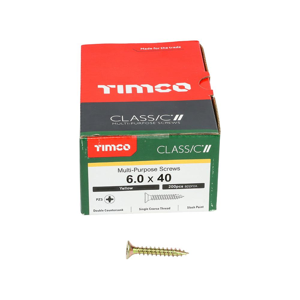 TIMCO Classic Multi-Purpose Countersunk Gold Woodscrews