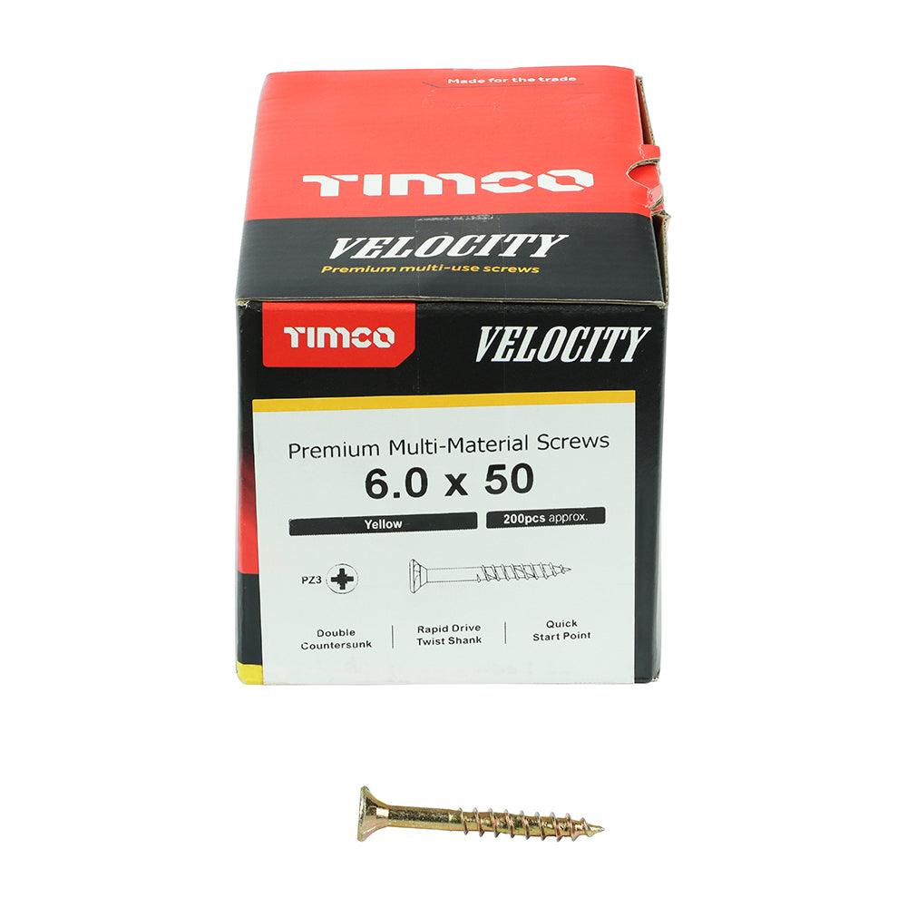 TIMCO Velocity Premium Multi-Use Countersunk Gold Woodscrews