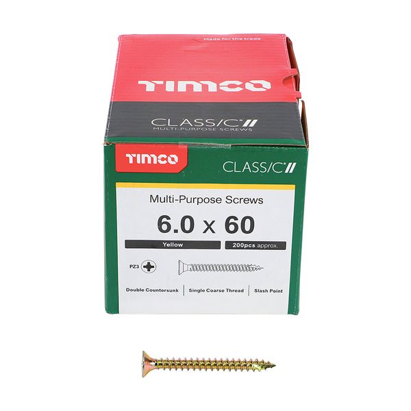 TIMCO Classic Multi-Purpose Countersunk Gold Woodscrews