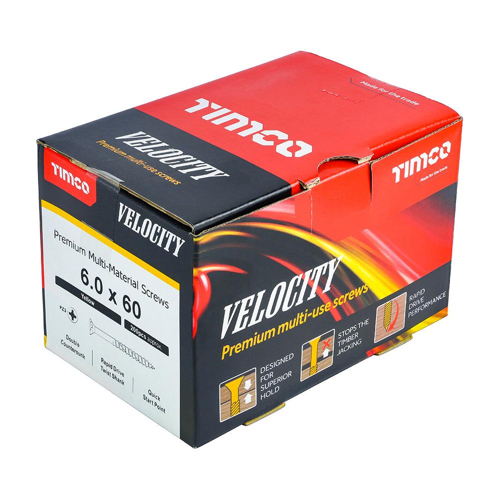 TIMCO Velocity Premium Multi-Use Countersunk Gold Woodscrews