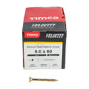 TIMCO Velocity Premium Multi-Use Countersunk Gold Woodscrews