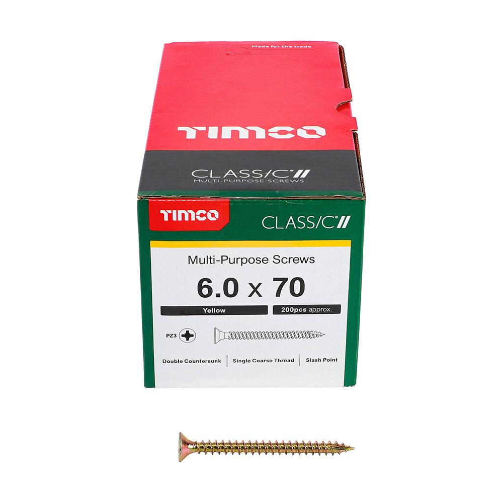 TIMCO Classic Multi-Purpose Countersunk Gold Woodscrews