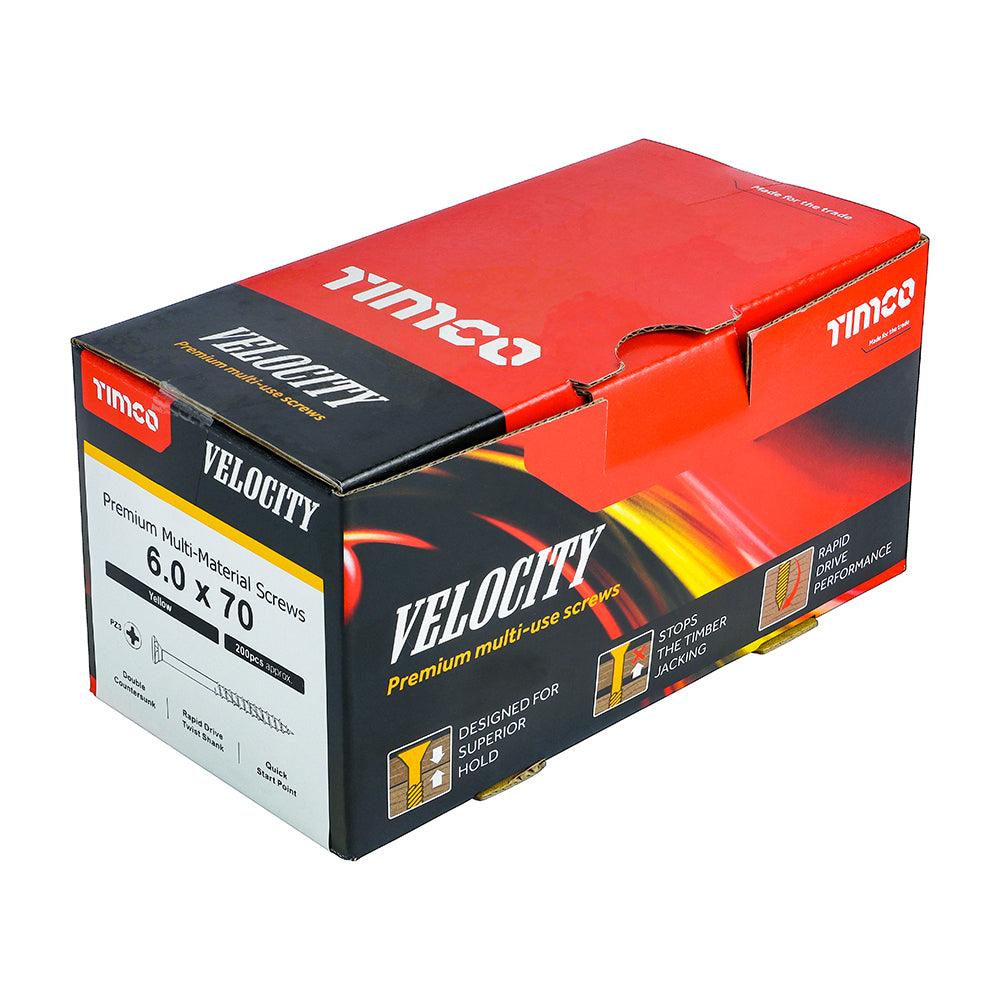 TIMCO Velocity Premium Multi-Use Countersunk Gold Woodscrews