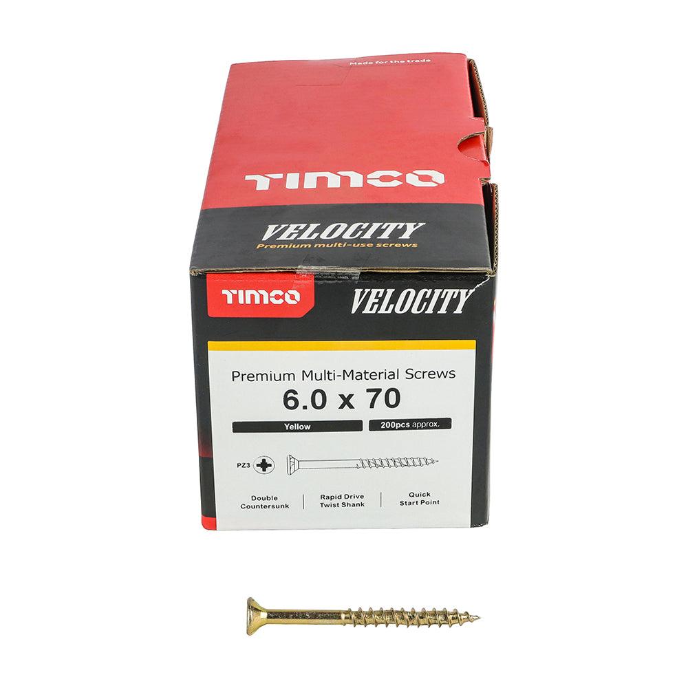 TIMCO Velocity Premium Multi-Use Countersunk Gold Woodscrews