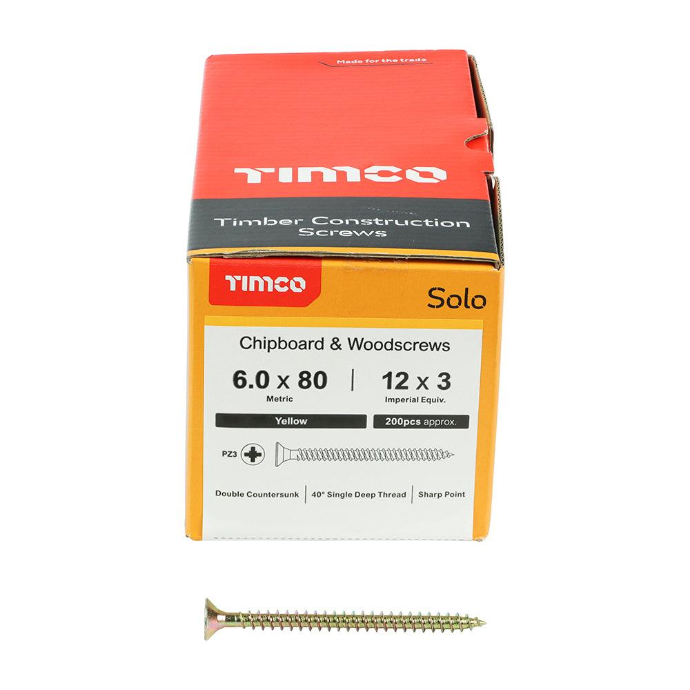 TIMCO Solo Countersunk Gold Woodscrews