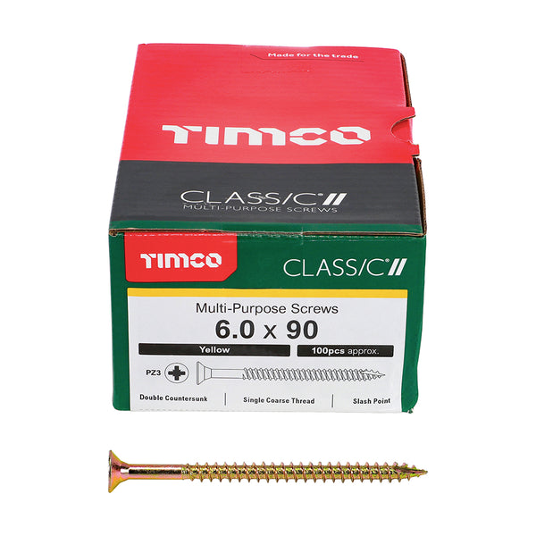 TIMCO Classic Multi-Purpose Countersunk Gold Woodscrews