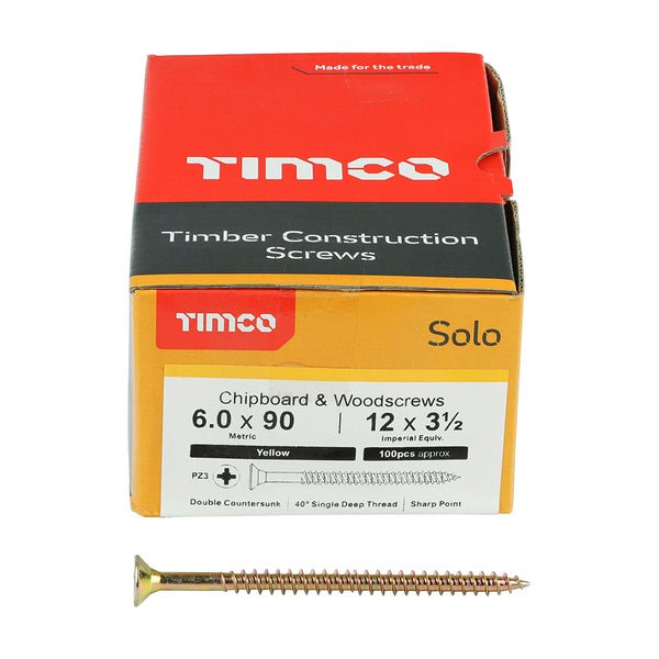 TIMCO Solo Countersunk Gold Woodscrews