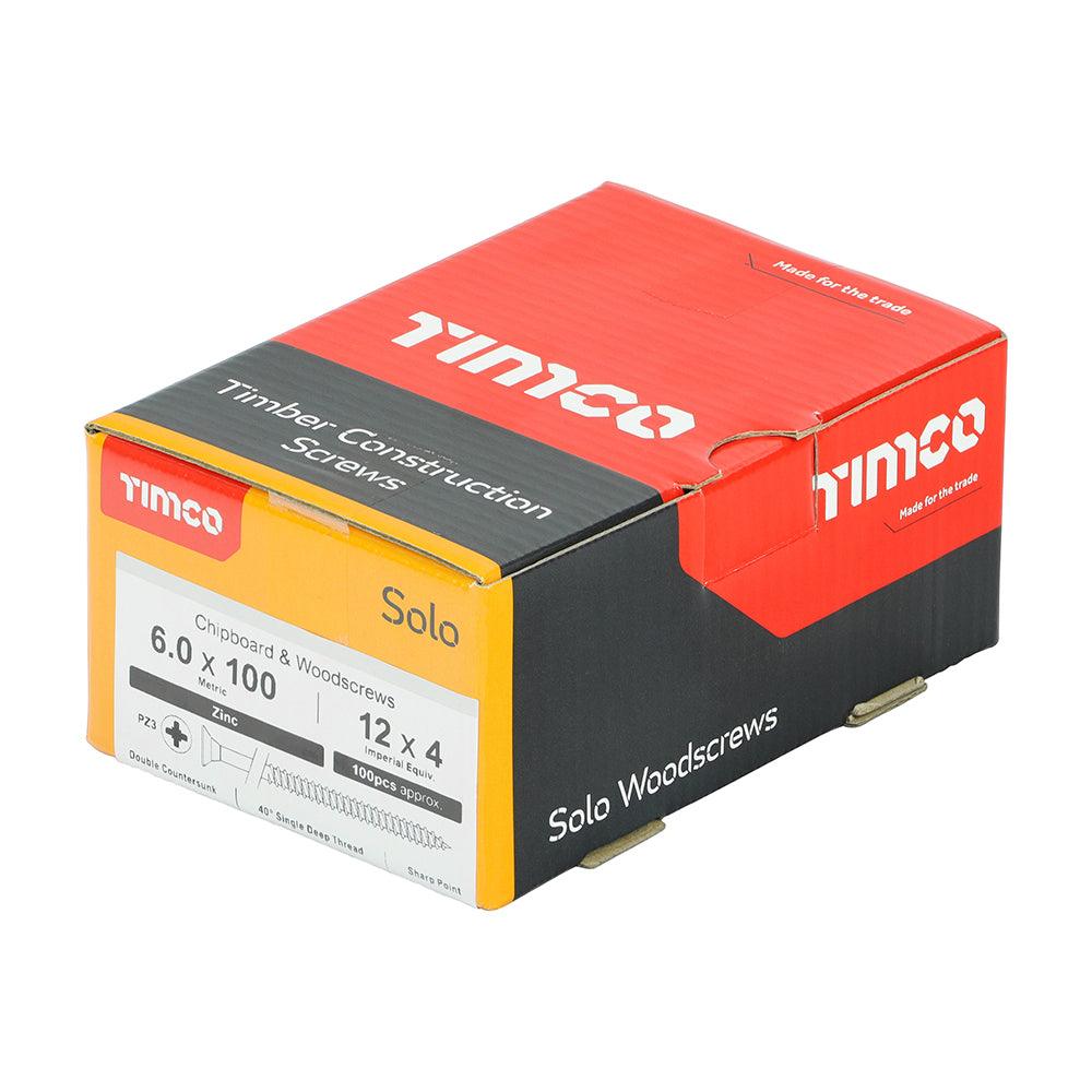 TIMCO Solo Countersunk Silver Woodscrews