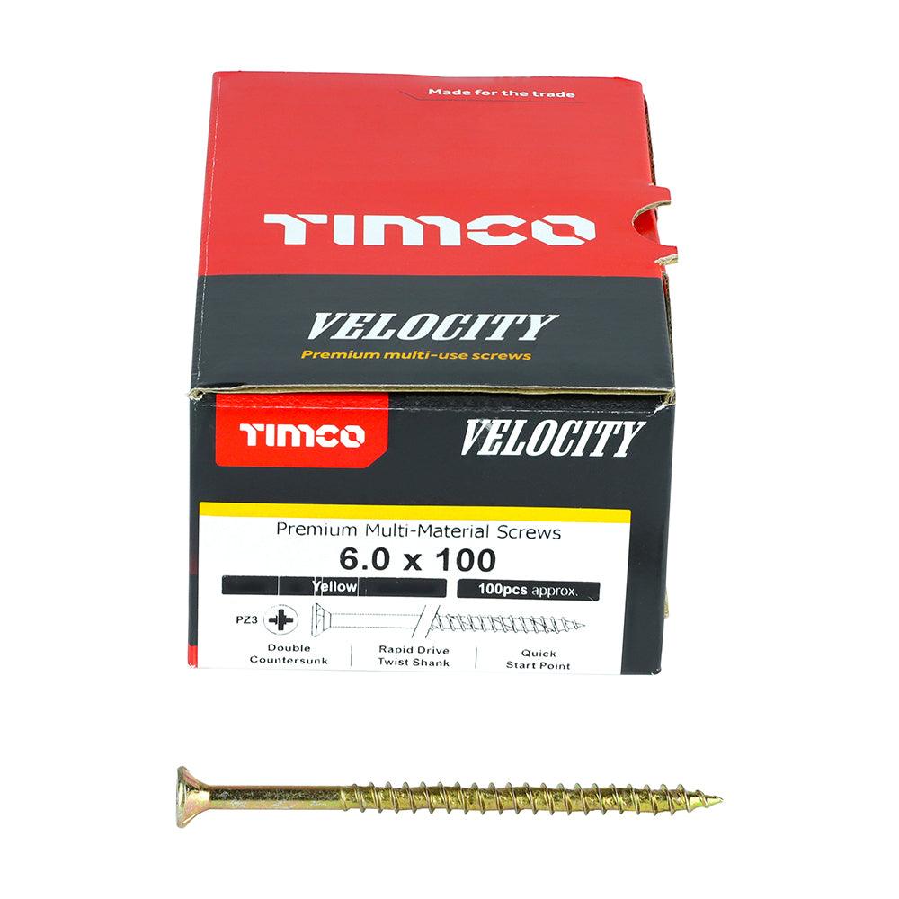 TIMCO Velocity Premium Multi-Use Countersunk Gold Woodscrews