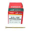 TIMCO C2 Clamp-Fix Multi-Purpose Premium Countersunk Gold Woodscrews