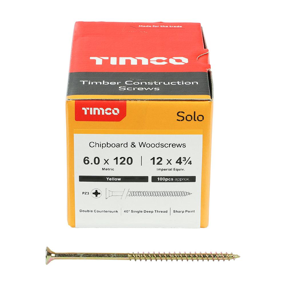 TIMCO Solo Countersunk Gold Woodscrews