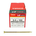 TIMCO C2 Clamp-Fix Multi-Purpose Premium Countersunk Gold Woodscrews