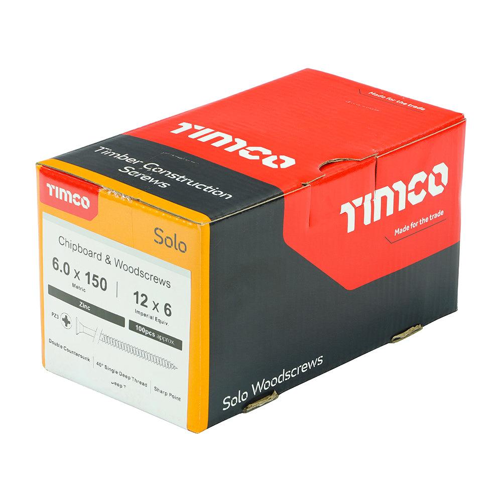 TIMCO Solo Countersunk Silver Woodscrews