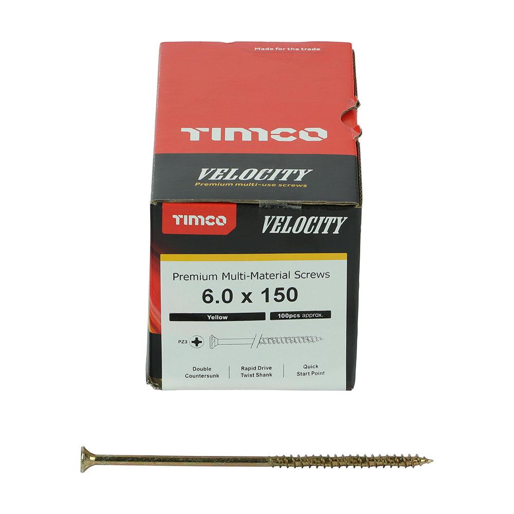 TIMCO Velocity Premium Multi-Use Countersunk Gold Woodscrews