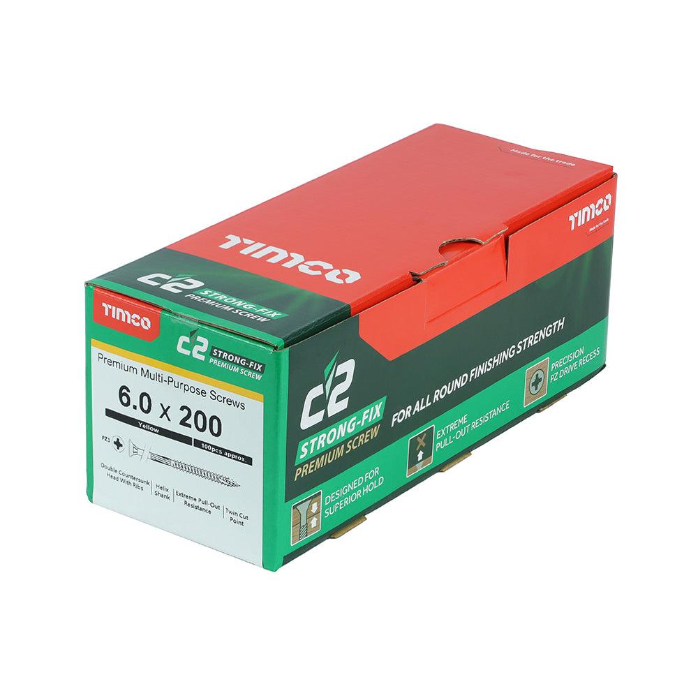 TIMCO C2 Strong-Fix Multi-Purpose Premium Countersunk Gold Woodscrews