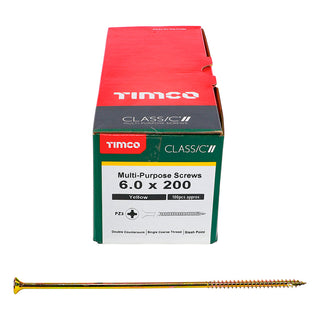 TIMCO Classic Multi-Purpose Countersunk Gold Woodscrews