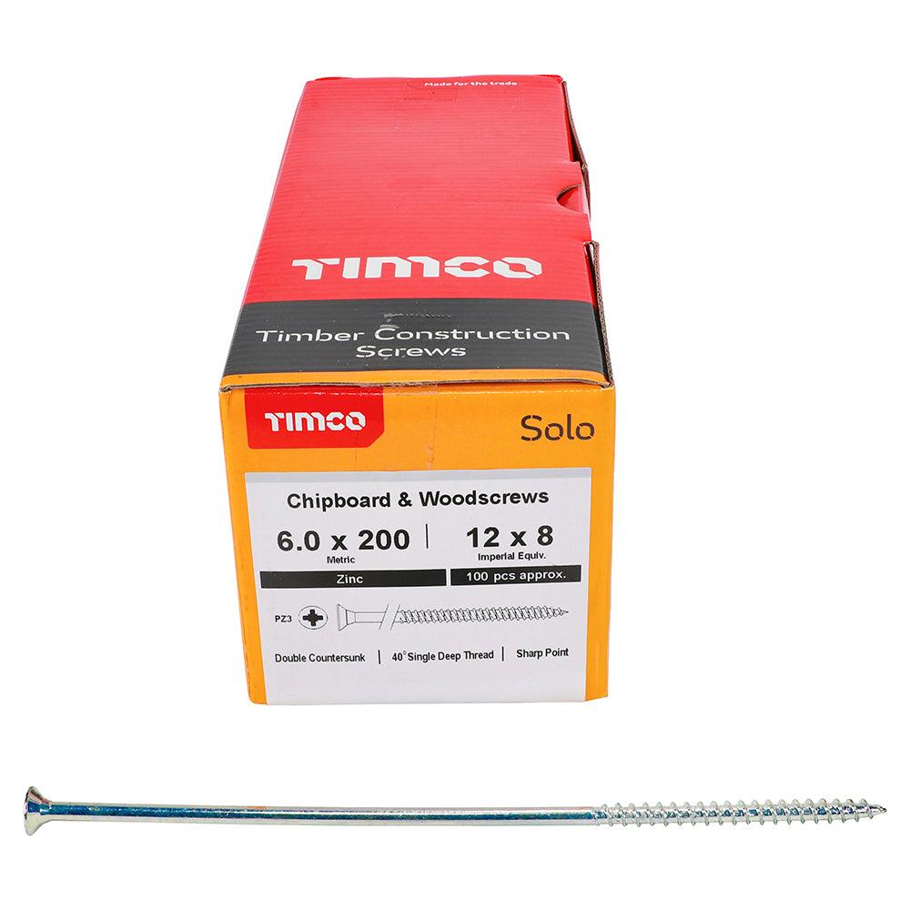 TIMCO Solo Countersunk Silver Woodscrews