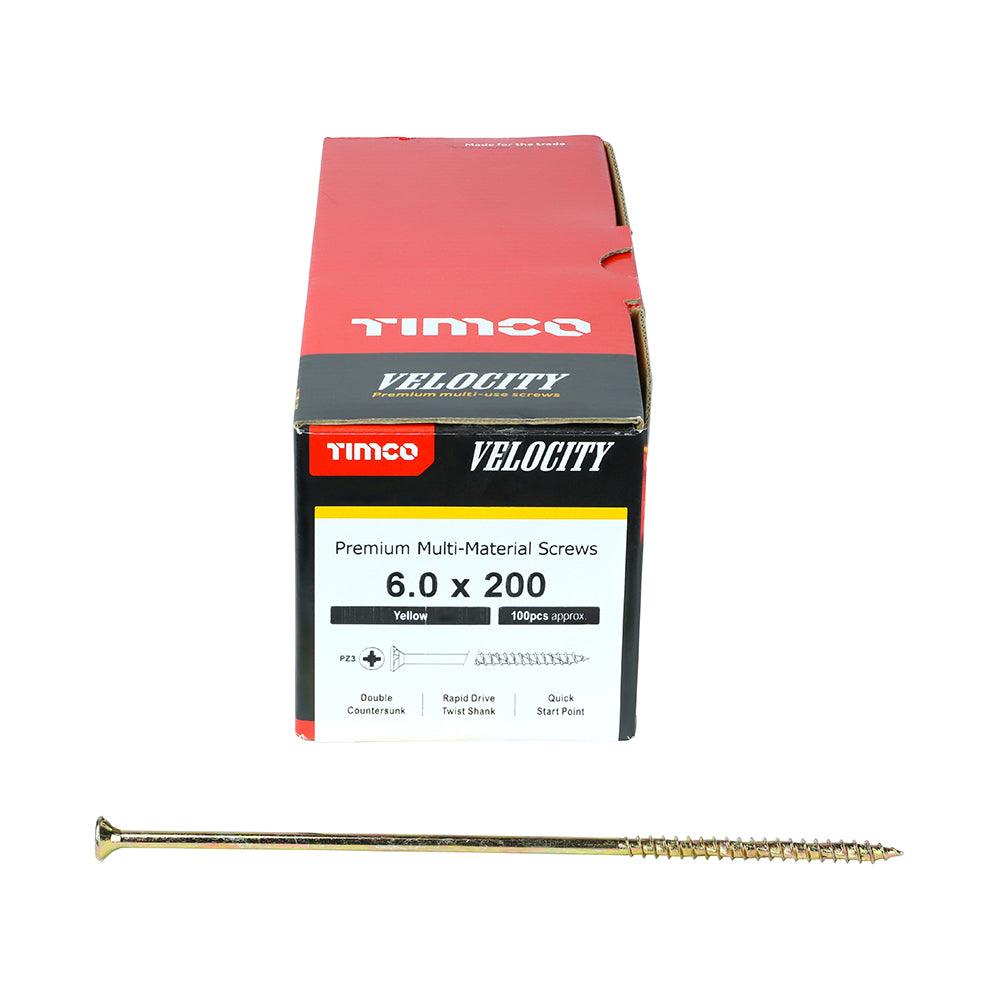 TIMCO Velocity Premium Multi-Use Countersunk Gold Woodscrews