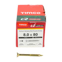 TIMCO C2 Clamp-Fix Multi-Purpose Premium Countersunk Gold Woodscrews