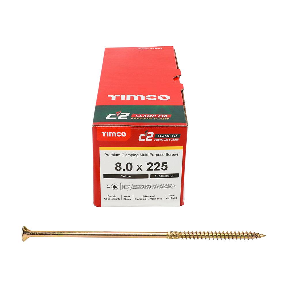 TIMCO C2 Clamp-Fix Multi-Purpose Premium Countersunk Gold Woodscrews