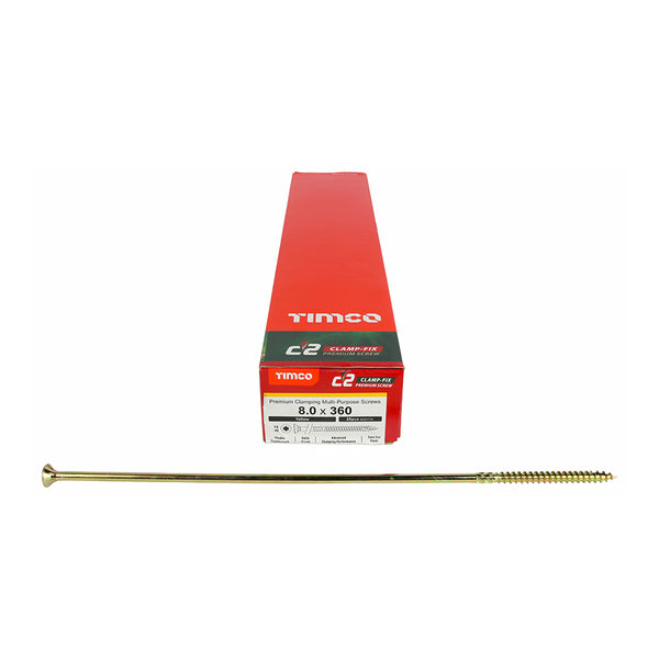 TIMCO C2 Clamp-Fix Multi-Purpose Premium Countersunk Gold Woodscrews