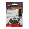 TIMCO Twin-Threaded Round Head Black Woodscrews