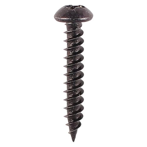 TIMCO Twin-Threaded Round Head Black Woodscrews