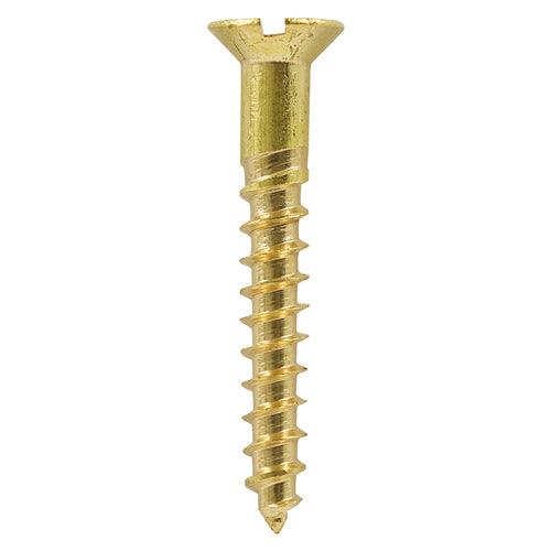 TIMCO Solid Brass Countersunk Woodscrews