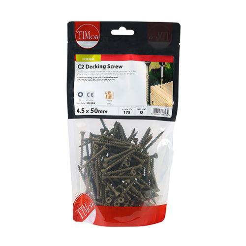 TIMCO C2 Deck-Fix Premium Countersunk Green Decking Screws - 0