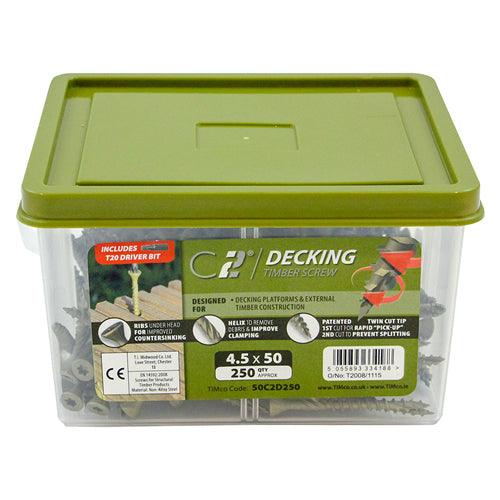 TIMCO C2 Deck-Fix Premium Countersunk Green Decking Screws