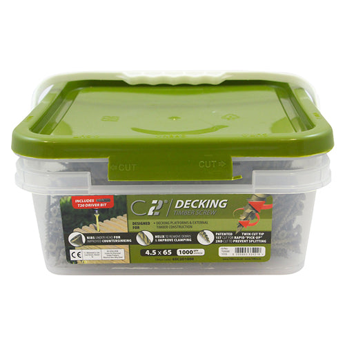 TIMCO C2 Deck-Fix Premium Countersunk Green Decking Screws