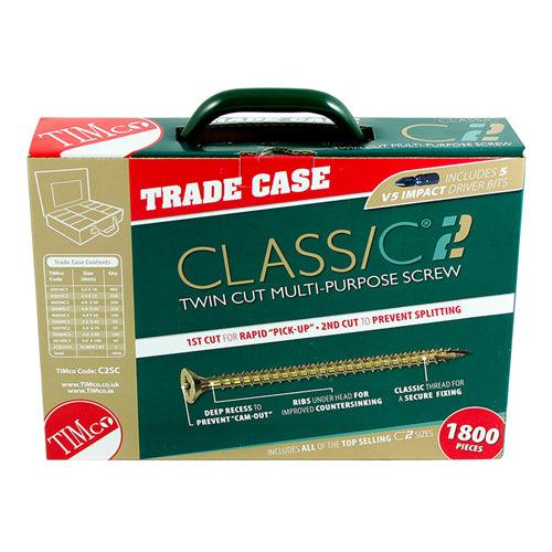 TIMCO C2 Strong-Fix Multi-Purpose Premium Countersunk Gold Woodscrews Assorted Case