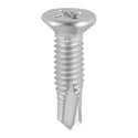 TIMCO Window Fabrication Screws Countersunk Facet PH Metric Thread Self-Drilling Point Martensitic Stainless Steel & Silver Organic