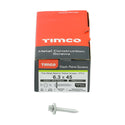 TIMCO Slash Point Sheet Metal to Timber Screws Exterior Silver with EPDM Washer